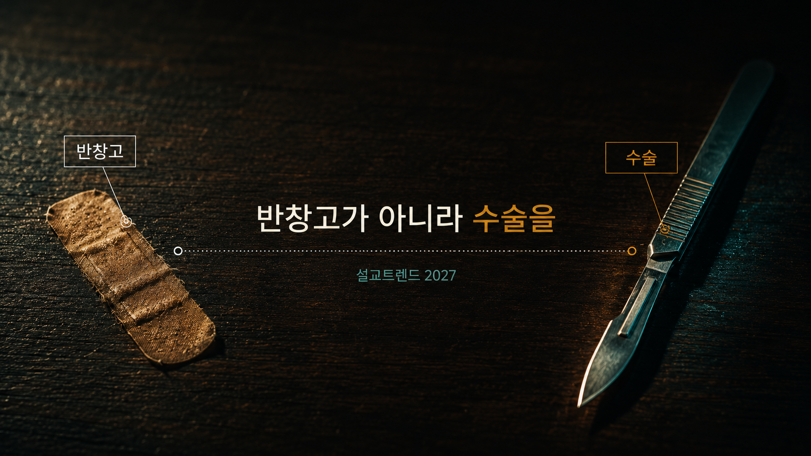 반창고가 아니라 수술을 — 설교트렌드 2027