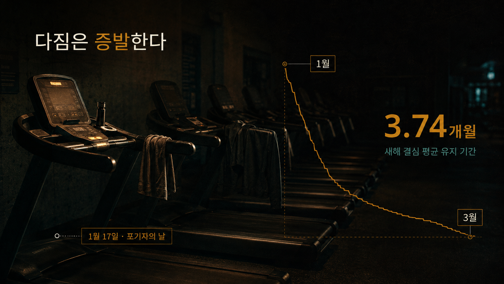 다짐은 증발한다